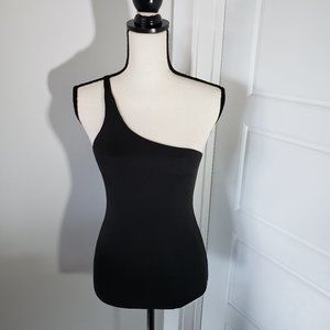 Showpo One-shoulder Bodysuit, Black size 2